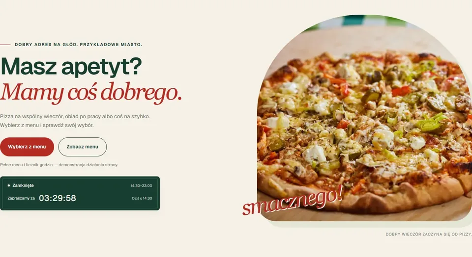 Menu, na które masz ochotę.